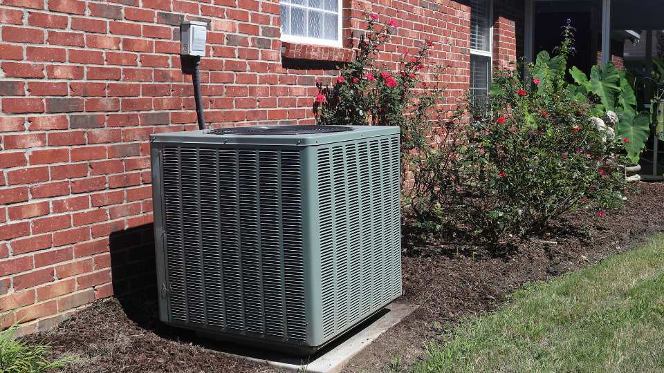 hvac air conditioner outside home in Beach City TX